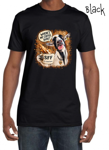Pep: "Dude Where's My Coffee" Shirt