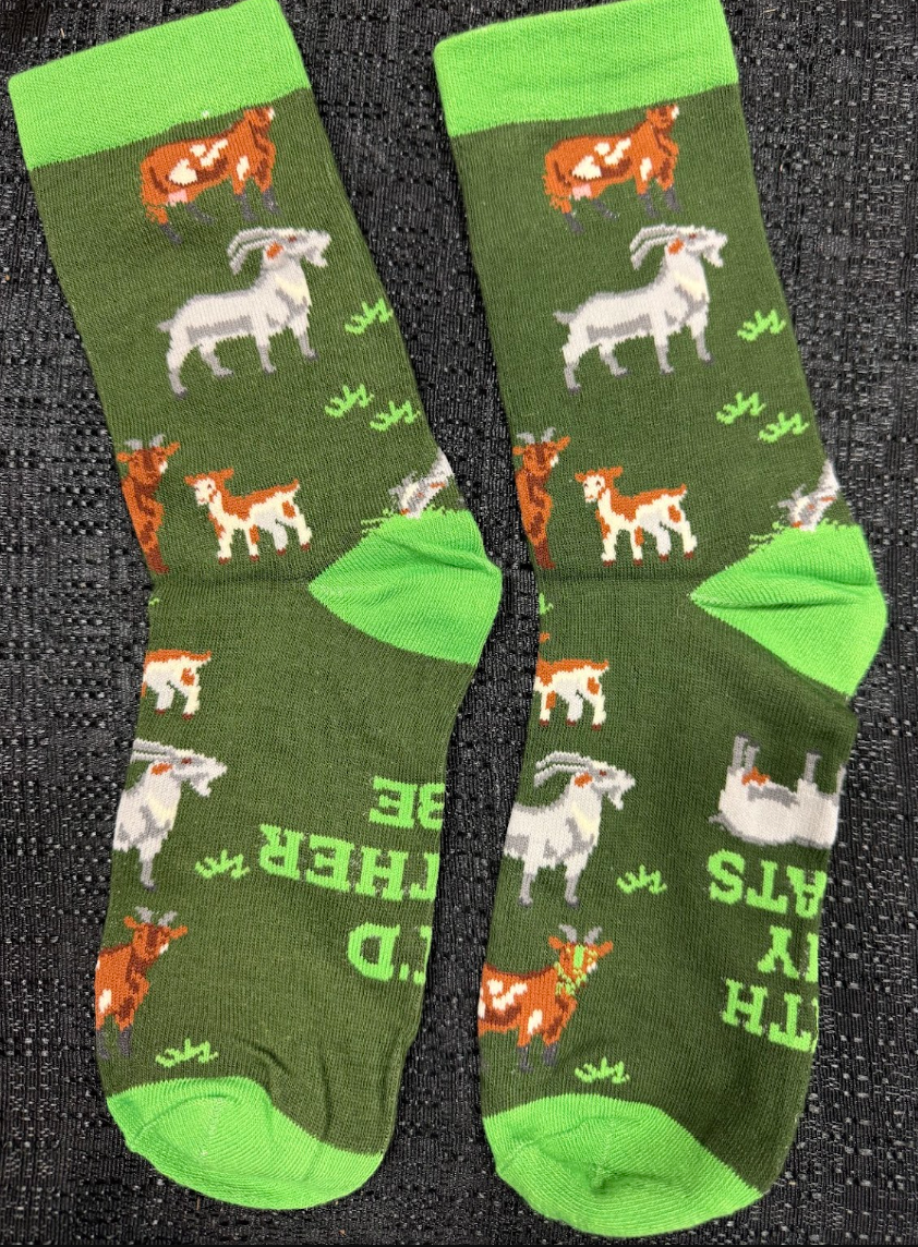 Goat Socks w/ Sayings
